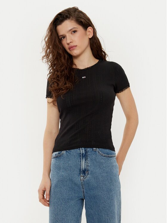 Tommy Jeans Тишърт DW0DW19493 Slim Fit