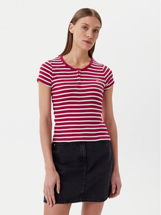Tommy Jeans Тишърт DW0DW19502 Slim Fit