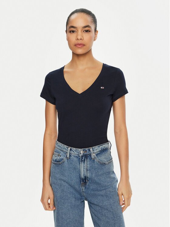 Tommy Jeans Тишърт DW0DW20458 Slim Fit