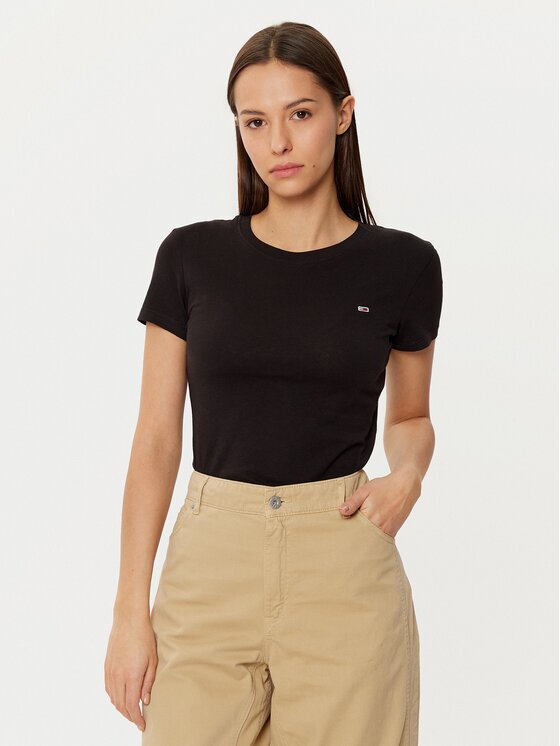 Tommy Jeans Тишърт DW0DW20459 Slim Fit