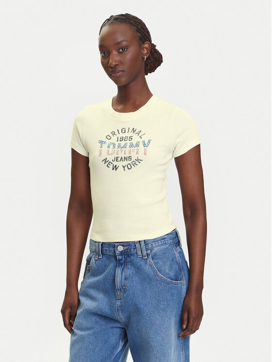 Tommy Jeans Тишърт DW0DW21421 Slim Fit