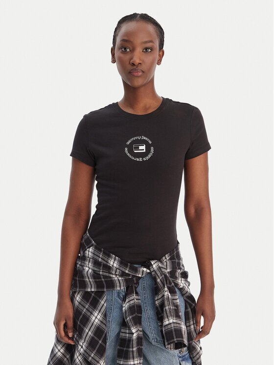 Tommy Jeans Тишърт DW0DW22273 Slim Fit