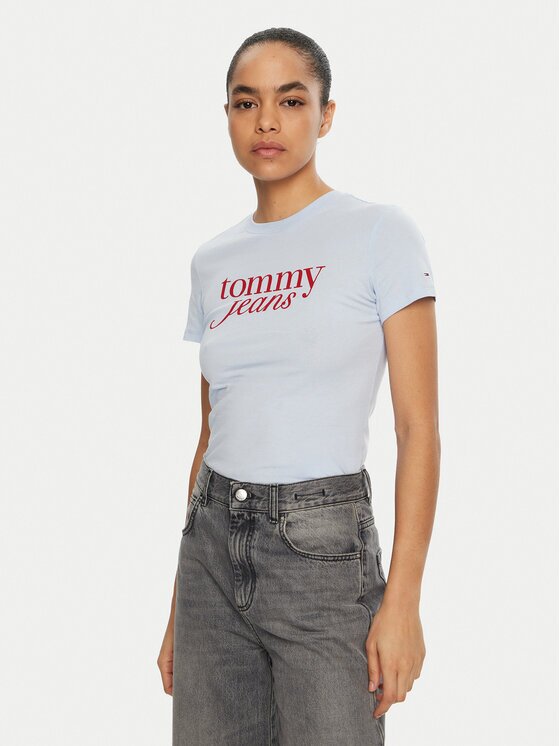 Tommy Jeans Тишърт Essential DW0DW19447 Slim Fit