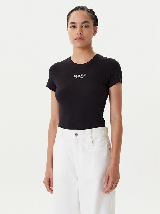 Tommy Jeans Тишърт Essential DW0DW20913 Slim Fit