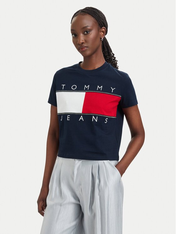 Tommy Jeans Тишърт Flag DW0DW22818 Regular Fit