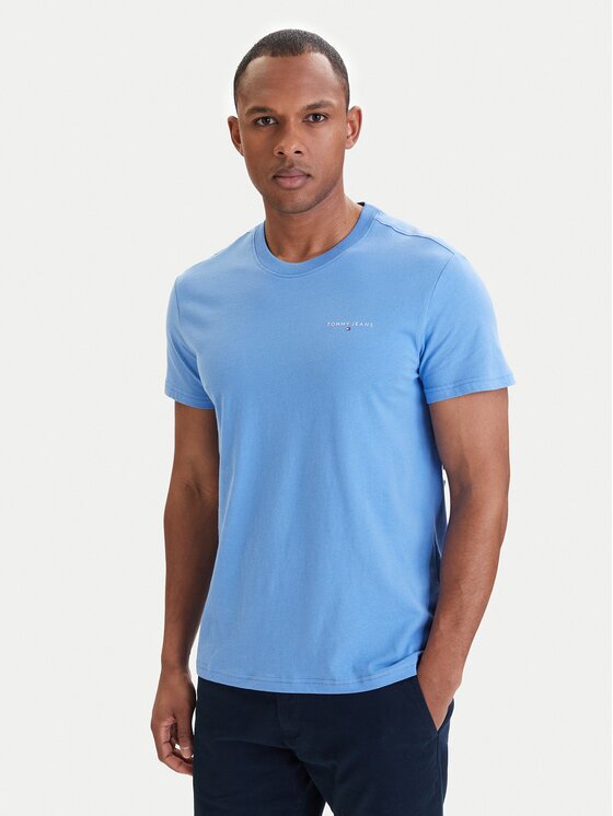 Tommy Jeans Тишърт Linear Chest DM0DM21780 Slim Fit