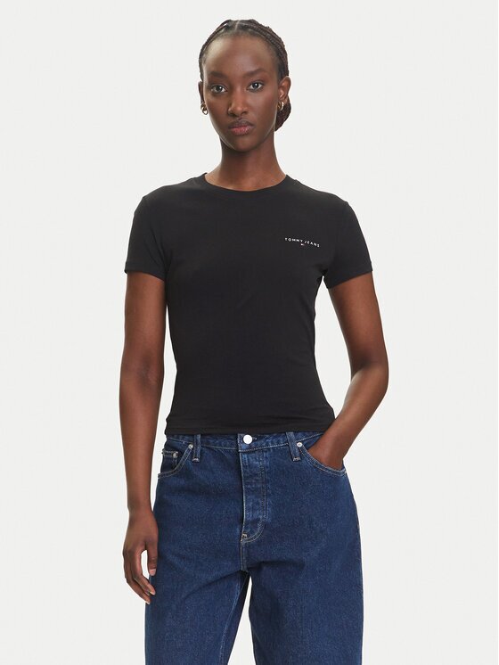 Tommy Jeans Тишърт Linear DW0DW21164 Slim Fit