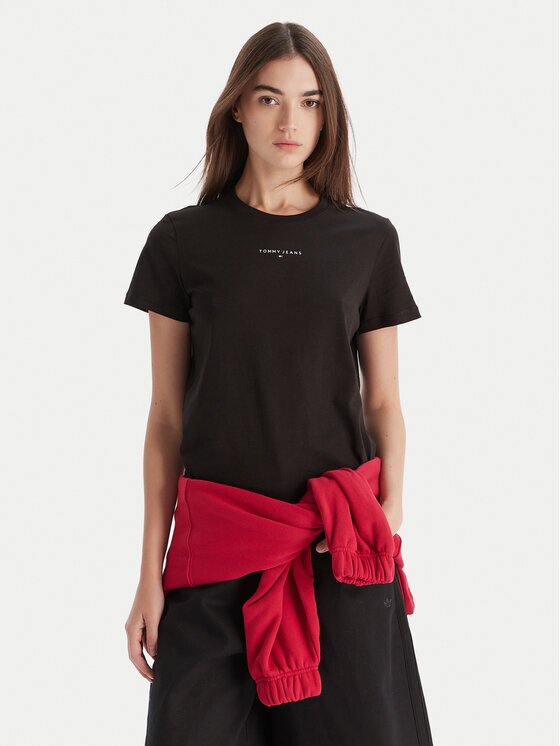 Tommy Jeans Тишърт Linear DW0DW21964 Regular Fit