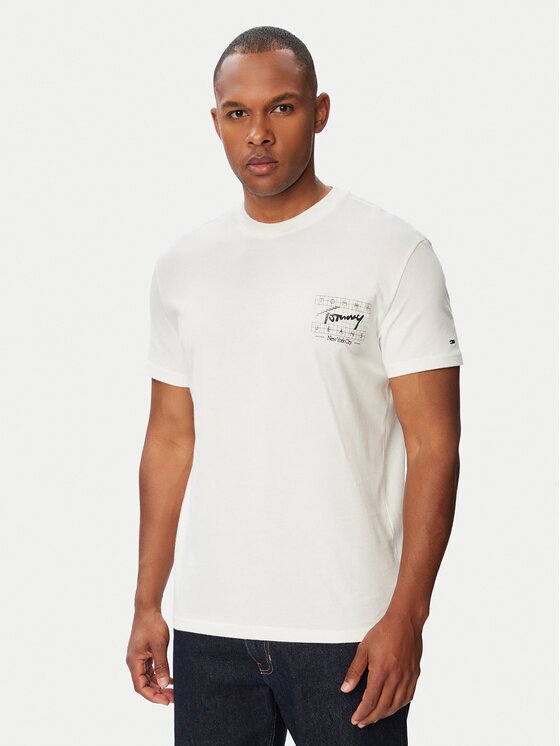 Tommy Jeans Тишърт Sign DM0DM23177 Regular Fit