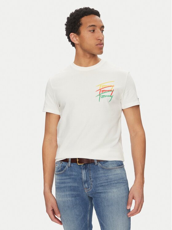 Tommy Jeans Тишърт Twisted Signature DM0DM20771 Regular Fit