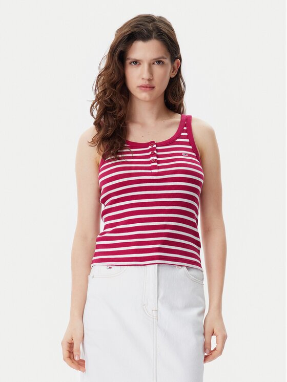Tommy Jeans топ DW0DW19492 Slim Fit