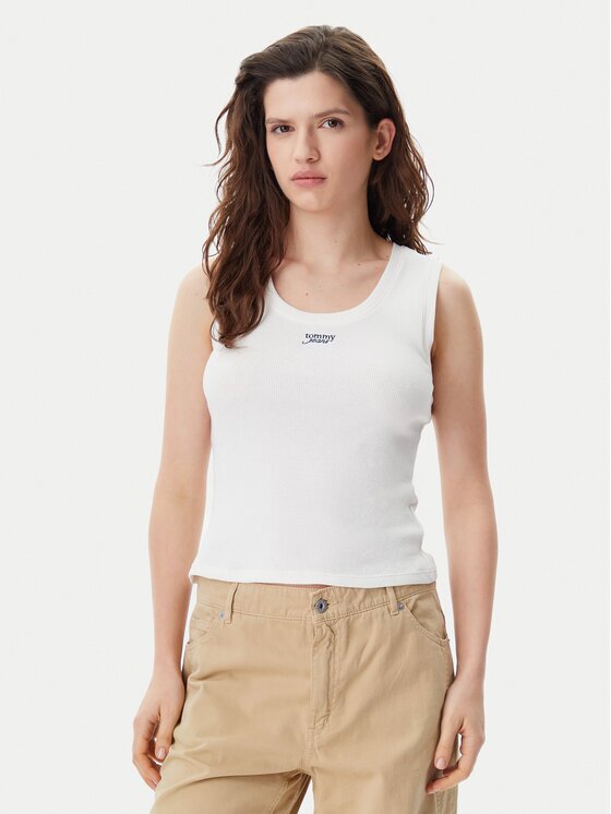 Tommy Jeans топ DW0DW21369 Slim Fit