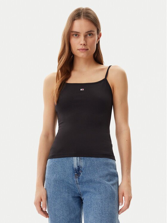 Tommy Jeans топ Essential DW0DW20675 Slim Fit