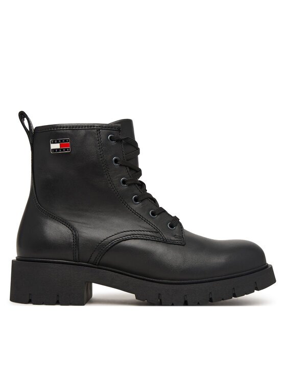 Tommy Jeans Туристически oбувки Tjw Cleated Lace Up Boots EN0EN03104