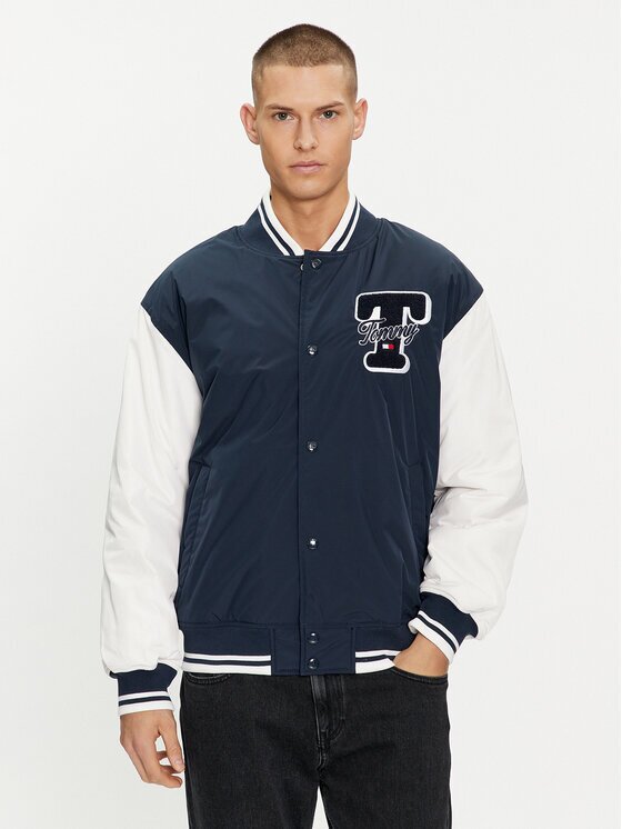 Tommy Jeans Яке бомбър Colorblock Varsity DM0DM18702 Regular Fit