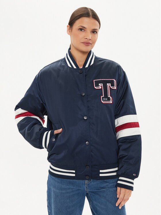Tommy Jeans Яке бомбър Letterman DW0DW18306 Relaxed Fit