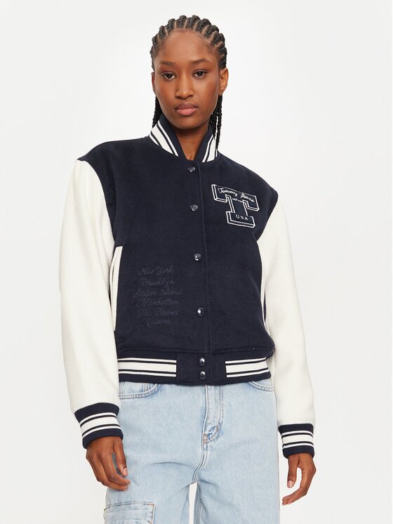 Tommy Jeans Яке бомбър Letterman DW0DW18845 Regular Fit