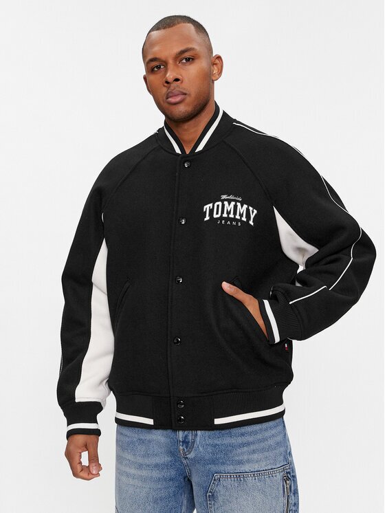 Tommy Jeans Яке бомбър Tjm Wool Varsity Bomber DM0DM17884 Regular Fit