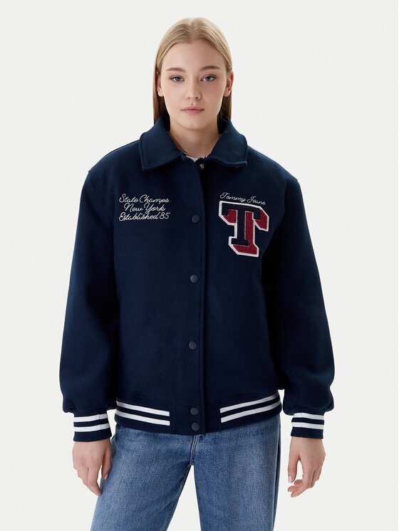 Tommy Jeans Яке бомбър Varsity DW0DW22051 Relaxed Fit