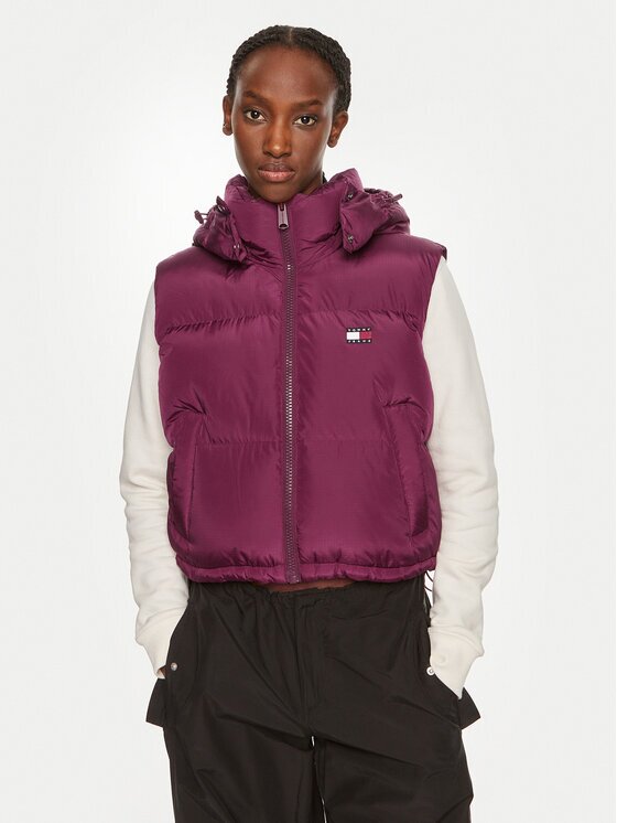 Tommy Jeans Жилетка за костюм Alaska DW0DW18611 Cropped Fit