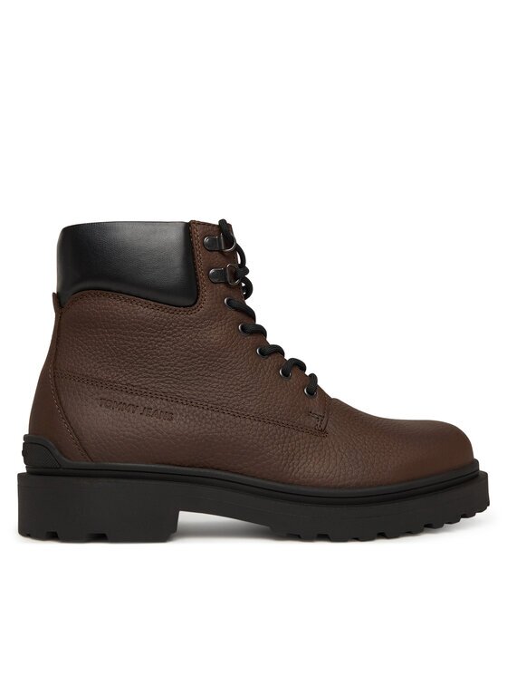 Tommy Jeans Зимни обувки Tjm Lace Up Boot Leather EM0EM01629
