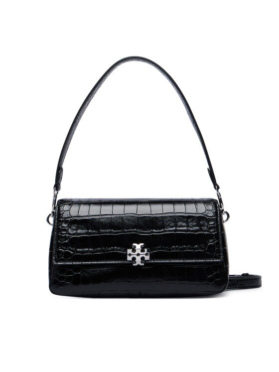 Tory Burch Дамска чанта Charlie Embossed Croc Small Shoulder Bag 183522