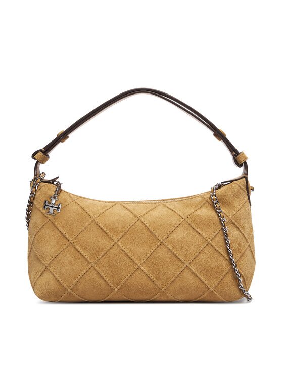 Tory Burch Дамска чанта Fleming Suede Pochette 185797