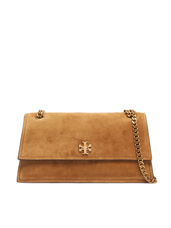 Tory Burch Дамска чанта Kira Turnlock Suede Shoulder Bag 178857