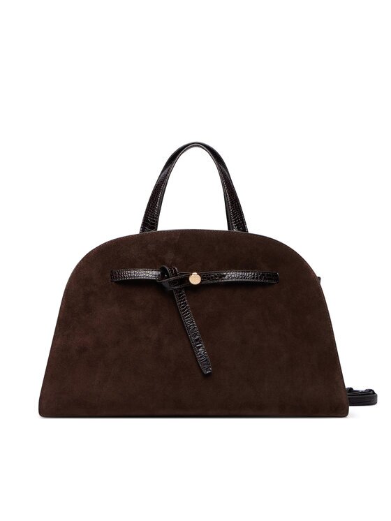 Tory Burch Дамска чанта Romy Suede Bauletto 183363