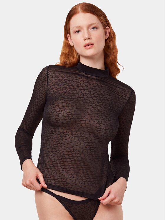 Triumph Блуза Signature Sheer Shirt 10216862 Slim Fit