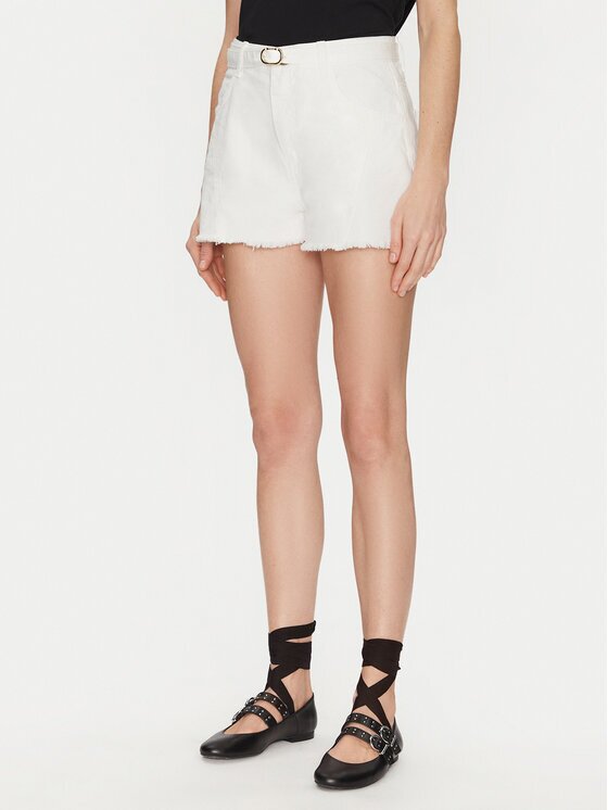 Twinset Дънкови шорти 251TP2593 Екрю Loose Fit