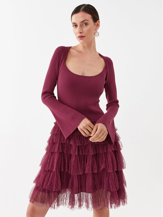 Twinset Коктейлна рокля 232TP3051 Regular Fit