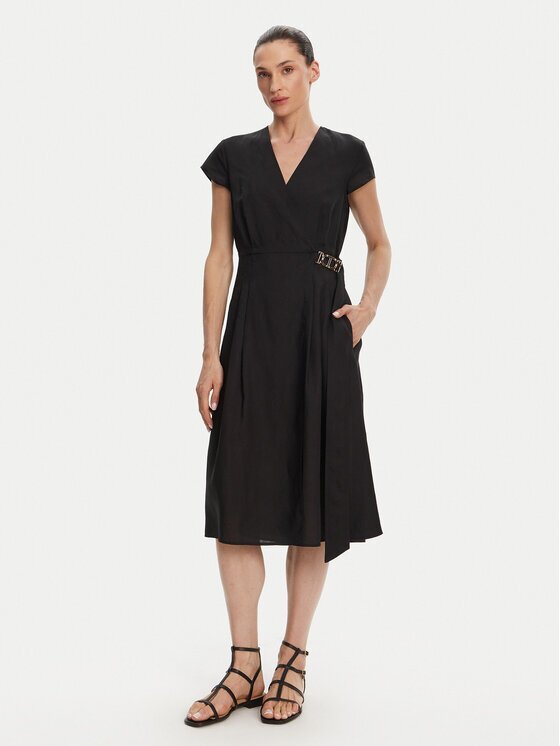 Twinset Лятна рокля 251TT2072 Екрю Loose Fit