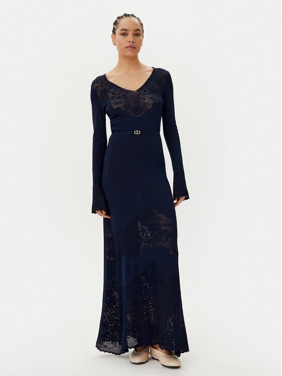 Twinset Плетена рокля 251TP3240 Regular Fit
