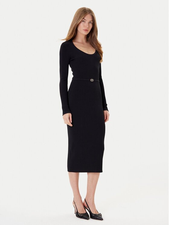 Twinset Плетена рокля 252TP3352 Slim Fit