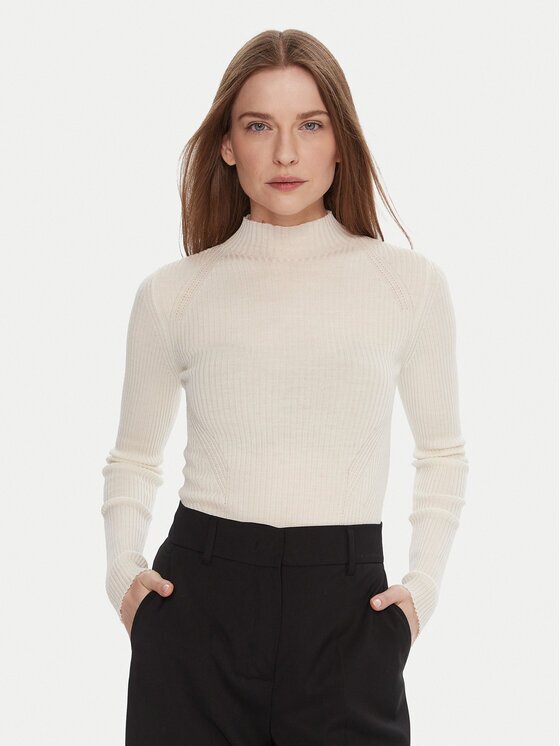 Twinset Пуловер 252TT3111 Екрю Slim Fit