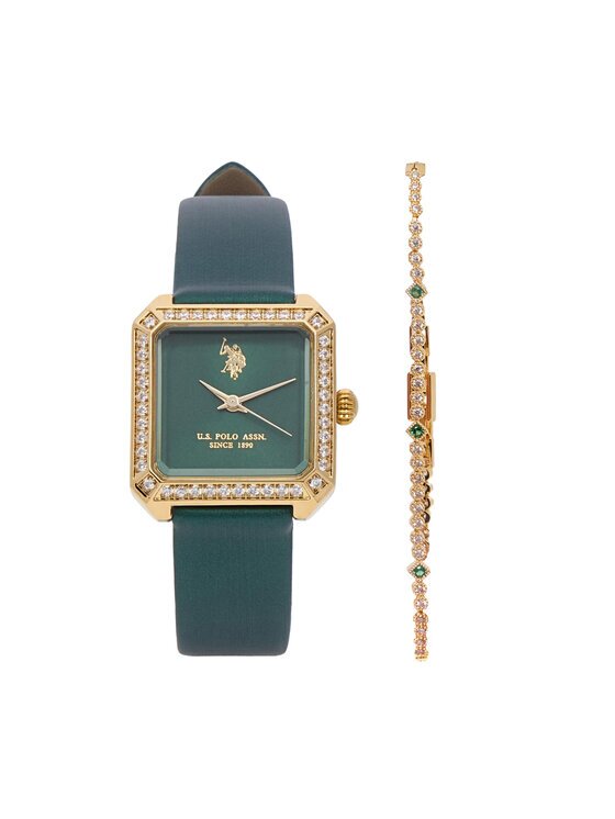 U.S. Polo Assn. Комплект часовник и гривна USP6450TW
