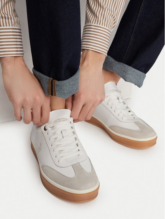 U.S. Polo Assn. Сникърси EO-EVAN001M/6L1 Бял