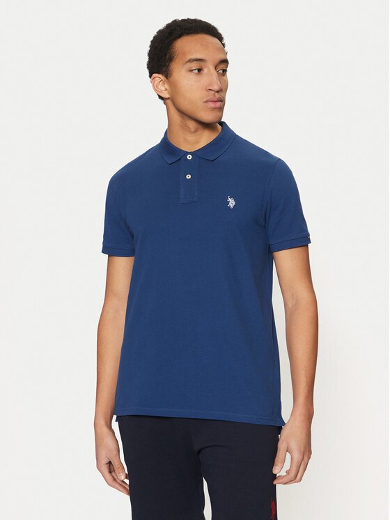 U.S. Polo Assn. Тениска с яка и копчета MUP3312 Regular Fit