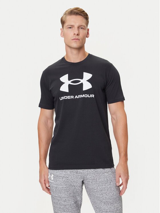 Under Armour Тишърт Ua Sportstyle Logo Update Ss 1382911-001 Loose Fit