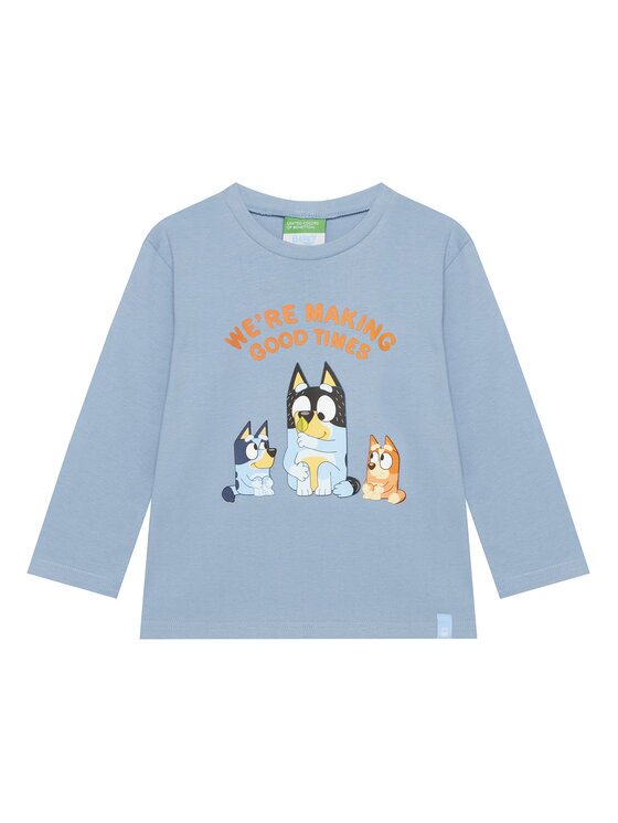 United Colors of Benetton Блуза 3I1XG10KH Светлосиньо Regular Fit