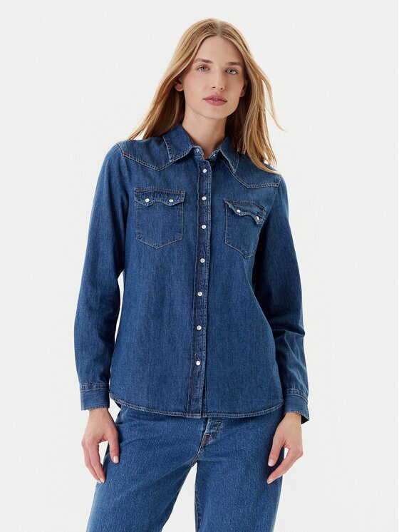 United Colors of Benetton дънкова риза 5RZKDQ06T Regular Fit