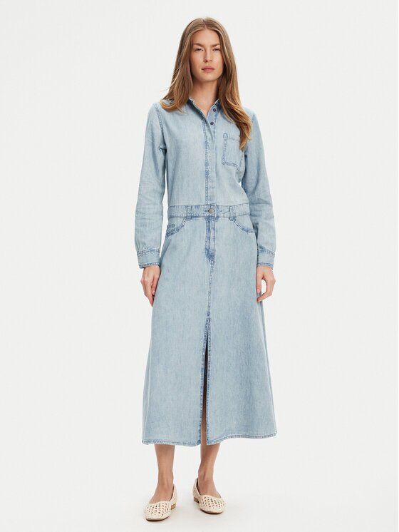 United Colors of Benetton Дънкова рокля 4RZKDV0B5 Regular Fit