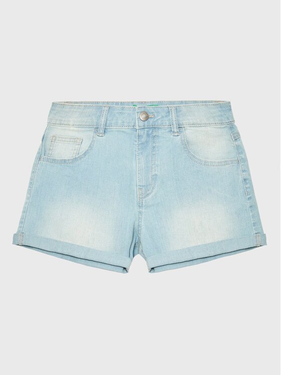 United Colors of Benetton Дънкови шорти 4XA2C9010 Светлосиньо Regular Fit