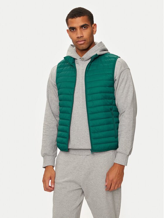 United Colors of Benetton Елек 2BA2UJ005 Зелен Regular Fit