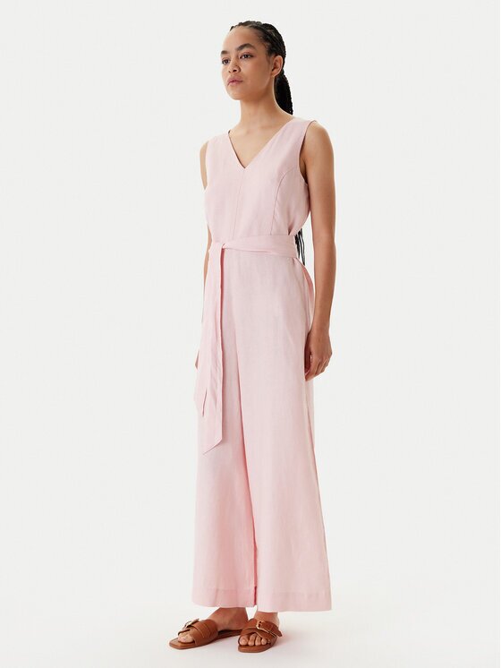 United Colors of Benetton Гащеризон 4AGHDT00E Розов Wide Leg