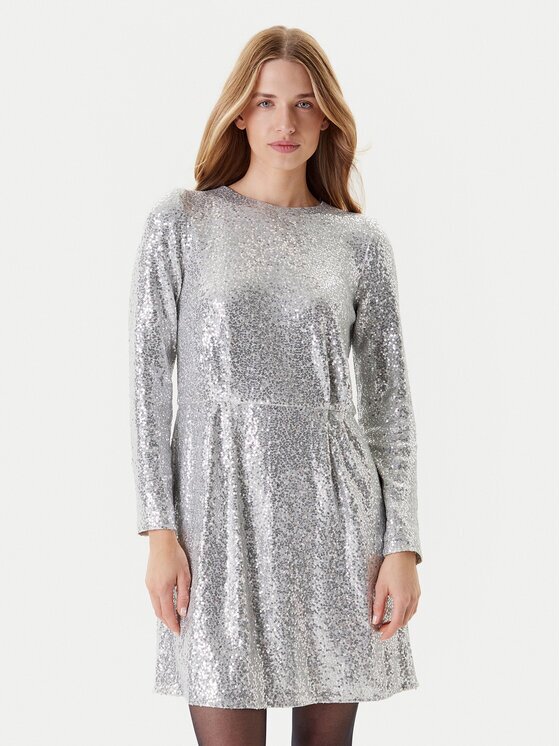 United Colors of Benetton Коктейлна рокля 4RO6DV0AC Regular Fit