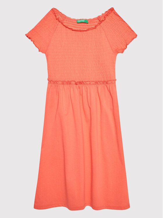 United Colors of Benetton Лятна рокля 3IUE0V005 Regular Fit