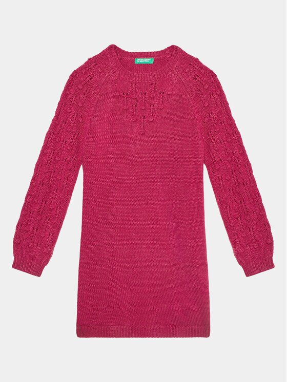 United Colors of Benetton Плетена рокля 1UTKCV002 Regular Fit