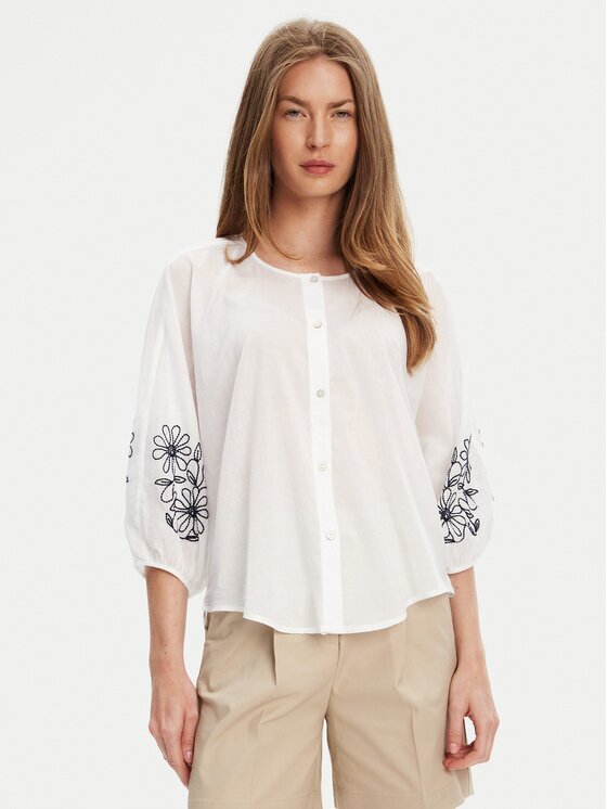 United Colors of Benetton Риза 5VZCDQ0BN Relaxed Fit